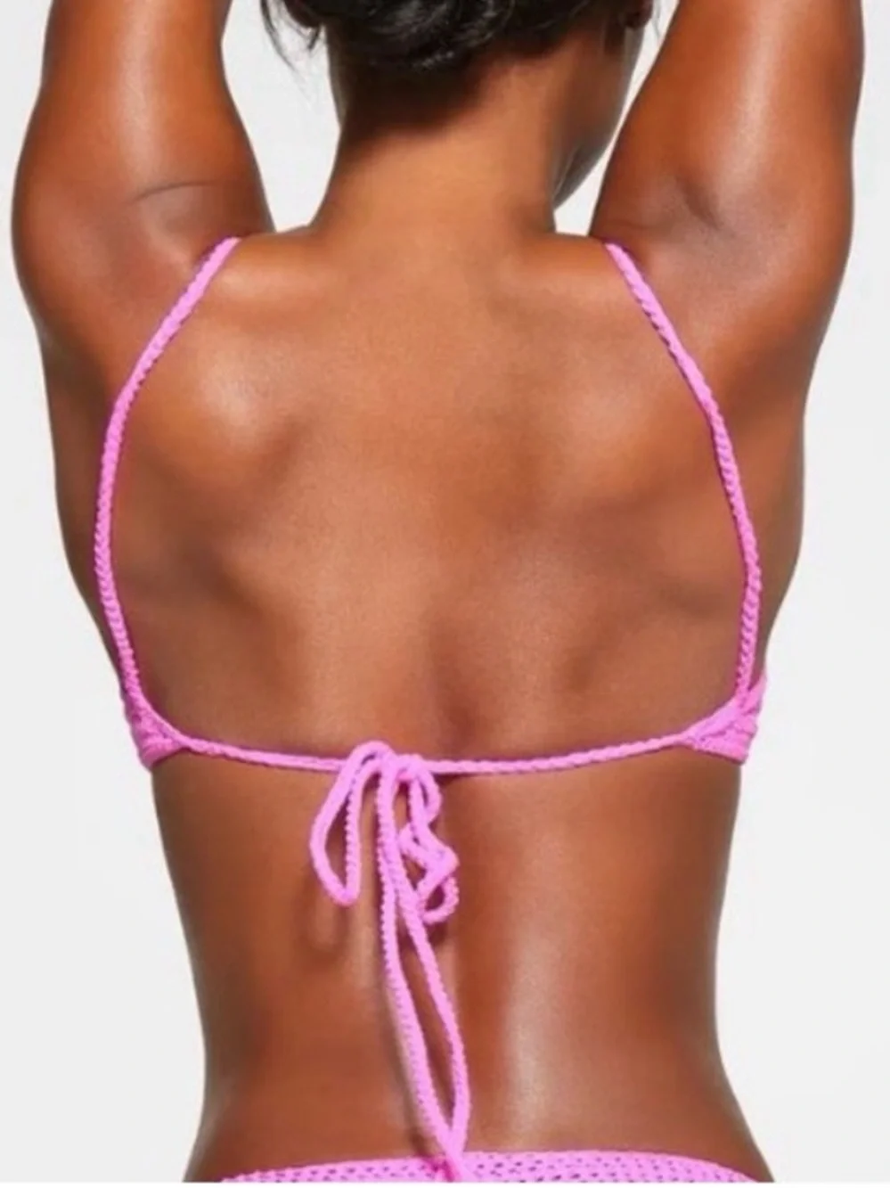 SKIMS Taffy Crochet Swim Top